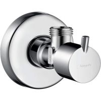 Запорный вентиль Hansgrohe S 13901000 угловой Хром — фото 1, Комплектующие для душевого оборудования