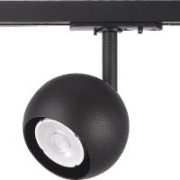 Трековый светильник Crystal Lux CLT 0.31 017 BL Черный — фото 1, Трековые светильники