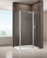 Душевая стенка Allen Brau Priority 100 3.31019.00 профиль Хром стекло прозрачное — фото 12, Боковые стенки