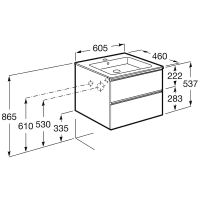 Товар: Тумба под раковину Roca The Gap 60 A857397806 подвесная Белый глянец - фото 16 Тумба под раковину Roca The Gap 60 A857397806 подвесная Белый глянец — фото 16, Мебель для ванной