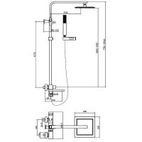 Товар: Душевая система Agger Great Хром арт-A2893300 - фото 15 Душевая система Agger Great Хром арт-A2893300 — фото 15, Душевые стойки