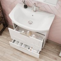 Тумба под раковину Volna Adel 60.2Y tnADEL60.2Y-01 Белая — фото 4, Тумбы под раковину