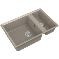 Кухонная мойка GranFest Level GF-LV-760K Песочная — фото 1, Кухонные мойки