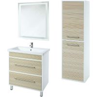 Товар: Шкаф пенал Bellezza Фабио 40 4620605180349 подвесной Бежевый структурный - фото 2 Шкаф пенал Bellezza Фабио 40 4620605180349 подвесной Бежевый структурный — фото 2, Пеналы для ванной комнаты