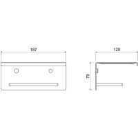 Товар: Держатель туалетной бумаги Schein Klimt 9245MB с полкой Черный матовый - фото 2 Держатель туалетной бумаги Schein Klimt 9245MB с полкой Черный матовый — фото 2, Держатели туалетной бумаги