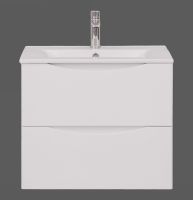 Товар: Тумба с раковиной Bond Wave 60 T01600-S05W подвесная Белая глянцевая - фото 3 Тумба с раковиной Bond Wave 60 T01600-S05W подвесная Белая глянцевая — фото 3, Тумбы с раковиной