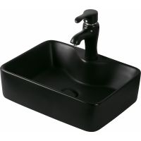 Раковина SantiLine 48 SL-1011MB Черная матовая — фото 1, Раковины накладные