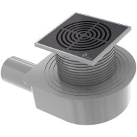 Душевой трап Boheme Smart Design 984-15-B с Черной решеткой — фото 1, Трапы для душа