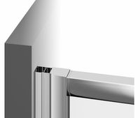 Душевая дверь Ravak Blix BLDP2 120 0PVG0U00Z1 профиль Сатин стекло Transparent — фото 8, Раздвижные душевые двери