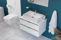 Товар: Тумба под раковину Excellent Tuto 80 MLEX.0104.800.WHBL подвесная Белый Дуб - фото 3 Тумба под раковину Excellent Tuto 80 MLEX.0104.800.WHBL подвесная Белый Дуб — фото 3, Мебель для ванной