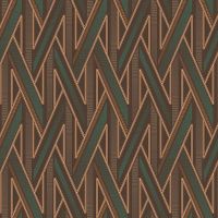 Обои LOYMINA Equator QTR5 010 Флизелин (1*10,05) Коричневый/Зеленый, Геометрия — фото 1, Обои для стен