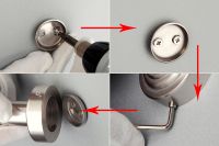 Полотенцедержатель Frap F37 F3701 Сатин — фото 9, Полотенцедержатели