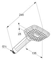 Товар: Ручной душ Kludi Freshline 6450005-00 Хром Белый - фото 5 Ручной душ Kludi Freshline 6450005-00 Хром Белый — фото 5, Душевое оборудование. Душевая программа