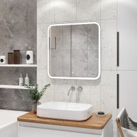Товар: Зеркало Reflection Magic 700x700 RF5938CD с подсветкой с сенсорным выключателем и диммером - фото 6 Зеркало Reflection Magic 700x700 RF5938CD с подсветкой с сенсорным выключателем и диммером — фото 6, Зеркала в ванную комнату