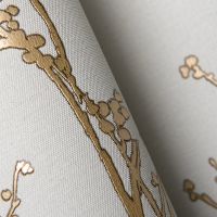 Обои Andrea Rossi Spectrum Pro 54386-2 Винил на флизелине (1,06*10) Серый/Золото, Листья/Рогожка — фото 2, Обои для стен