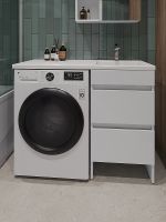 Товар: Тумба с раковиной Orange Sistema 110 R ST-110TUW+RAR Белая глянцевая - фото 2 Тумба с раковиной Orange Sistema 110 R ST-110TUW+RAR Белая глянцевая — фото 2, Тумбы с раковиной