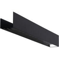 Металлическая полка Aquanet Магнум 90 302222 Черная матовая — фото 2, Полки для ванной и душа