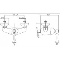 Товар: Смеситель для душа Cezares Margot MARGOT-DM-01-Bi Хром - фото 2 Смеситель для душа Cezares Margot MARGOT-DM-01-Bi Хром — фото 2, Смеситель для душа