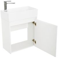 Тумба под раковину BelBagno Kraft Mini 50 R KRAFT MINI-500/260-1A-SO-BO-R подвесная Bianco Opaco — фото 5, Тумбы под раковину