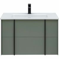 Тумба под раковину Allen Brau Reality 80 1.32005.CGM подвесная Олива матовая — фото 5, Мебель для ванной