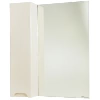 Зеркало со шкафом Bellezza Андрэа 80 4619013002077 L Бежевое — фото 1, Зеркальные шкафы в ванную