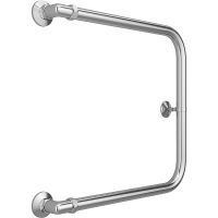 Водяной полотенцесушитель Terminus П-образный (1) 500х500 4620768881374 Хром, боковое подключение, G 1" НР — фото 1, Водяные полотенцесушители