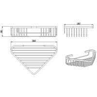 Товар: Полка корзина Allen Brau Priority 6.31A16-BN угловая Никель брашированный - фото 5 Полка корзина Allen Brau Priority 6.31A16-BN угловая Никель брашированный — фото 5, Полки для ванной и душа