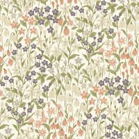 Обои Grandeco Ciara A 64101 Винил на флизелине (0,53*10,05) Разноцветный, Цветы — фото 1, Обои для стен
