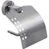 Держатель туалетной бумаги WasserKRAFT Tauber K-64425 с крышкой Никель — фото 1, Держатели туалетной бумаги