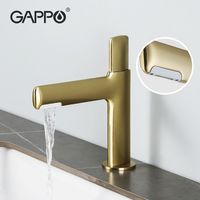 Смеситель для раковины Gappo G1052-81 Золотой сатин — фото 7, Смесители