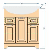 Товар: Тумба под раковину Stella Polar Кармела 75 SP-00000179 Карпатская ель - фото 6 Тумба под раковину Stella Polar Кармела 75 SP-00000179 Карпатская ель — фото 6, Тумбы под раковину