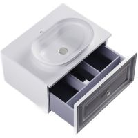 Товар: Тумба под раковину Astra Form Шарм 70 03350004 подвесная Белая матовая - фото 3 Тумба под раковину Astra Form Шарм 70 03350004 подвесная Белая матовая — фото 3, Мебель для ванной