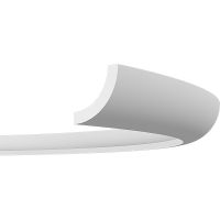 Карниз гибкий Европласт 1.50.225 2000x55x57 мм — фото 1, Карнизы