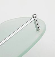 Стеклянная полка Frap F18 Хром арт-F1807 — фото 7, Полки для ванной и душа