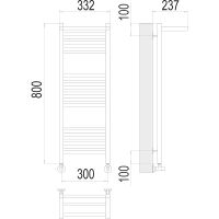 Товар: Водяной полотенцесушитель Terminus Аврора П16 300x800 4670078529404 с полкой Хром, нижнее подключение, G 1/2" ВР, с угловым соединением - фото 4 Водяной полотенцесушитель Terminus Аврора П16 300x800 4670078529404 с полкой Хром, нижнее подключение, G 1/2" ВР, с угловым соединением — фото 4, Водяные полотенцесушители