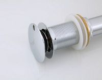 Донный клапан Frap F65 click-clack Хром — фото 2, Донные клапаны