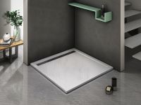 Душевой поддон из искусственного камня WeltWasser WW TRS 90 STONE-WT 90x90 10000004366 Белый — фото 2, Душевые поддоны