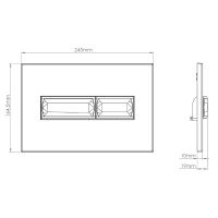 Клавиша смыва Vincea Line VFP-732CH Хром — фото 2, Кнопки смыва
