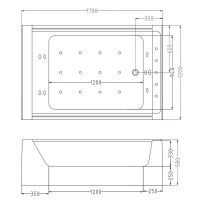 Товар: Акриловая ванна Ceruttispa 170x120 C-454A 9958 с гидромассажем - фото 20 Акриловая ванна Ceruttispa 170x120 C-454A 9958 с гидромассажем — фото 20, Акриловые ванны
