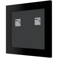 Зеркало Evoform Definite 59х59 BY 7484 в багетной раме - Черные дюны 32 мм — фото 3, Мебель для ванной