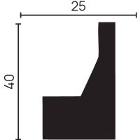 Молдинг Decor-Dizayn DD616 2000x40x25 мм — фото 4, Молдинги