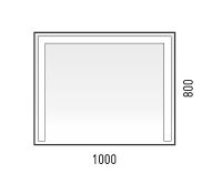 Товар: Зеркало Corozo Алано 100 SD-00001023 с подсветкой с сенсорным выключателем - фото 6 Зеркало Corozo Алано 100 SD-00001023 с подсветкой с сенсорным выключателем — фото 6, Мебель для ванной