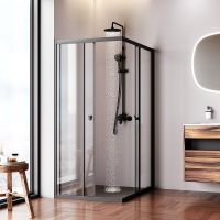 Товар: Душевой уголок AM.PM Sunny 120х90 W87G-403-12090-BT профиль Черный матовый стекло прозрачное - фото 5 Душевой уголок AM.PM Sunny 120х90 W87G-403-12090-BT профиль Черный матовый стекло прозрачное — фото 5, Душевые уголки