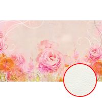Фреска Ortograf Цветы 30573 Фактура флок FLK Флизелин (4,5*2,7) Розовый, Цветы/Абстракция — фото 1, Фрески