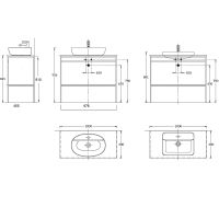 Консоль под раковину Kerama Marazzi Plaza Next 100 PL.N.100.01\BLK.M Черная матовая — фото 3, Мебель для ванной