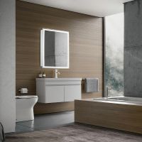 Зеркальный шкаф Silver Mirrors Киото 60 LED-00002358 с подсветкой Белый — фото 8, Зеркальные шкафы в ванную