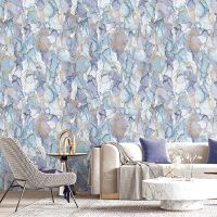 Обои Andrea Rossi Stromboli 54350-5 Винил на флизелине (1,06*10) Разноцветный, Абстракция — фото 2, Обои для стен