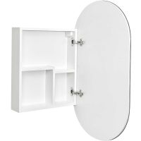 Зеркальный шкаф Aquaton Оливия 50 R Белый глянцевый арт-1A254502OL010 — фото 2, Зеркальные шкафы в ванную