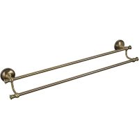 Полотенцедержатель Grampus Alfa GR-9502 двойной Бронза — фото 1, Полотенцедержатели