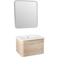 Тумба под раковину Runo Тоскана 80 00-00001416 Светлое дерево — фото 3, Тумбы под раковину